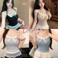 ราคา Cilset พร้อมส่ง เสื้อสายเดี่ยว มีฟองน้ำ ดีเทลเสริมสายคล้องคอสีพาสเทลผ้านุ่มนิ่ม ผ้าใส่สบาย FY864 (42311883671)