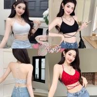 ราคา Cilset พร้อมส่ง เสื้อสายเดี่ยว ทรงครอปสั้น สีสดใสยิดพอดีตัว เสริมฟองน้ำเกาหลีสไตล์ สไตล์ซัมเมอร์ ผ้าใส่สบาย FY887 (42115688540)