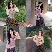 ราคา Cilset พร้อมส่ง เสื้อแขนยาว ลายลูกไม้สไตล์สาวเกาหลี เสริมฟองน้ำมินิมอล ใส่สวย FY33039 (41124050098)