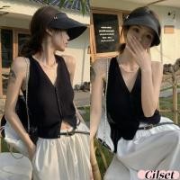 ราคา Cilset พร้อมส่ง เสื้อกล้ามไหมพรม คอวี แขนกุด สไตล์มินิมอลน่ารักๆสบาย สไตล์ลำลอง สไตล์เกาหลี 05016 (40551101234)