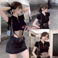 ราคา Cilset พร้อมส่ง ชุดบอดี้สูท ดีเทลซีทรู เกาหลีสไตล์ สีดำ สาวเท่ ทรงรัดรูปใส่ง่าย FY9080 (40021271453)