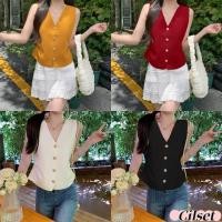 ราคา Cilset พร้อมส่ง เสื้อกบ้ามไหมพรม คอวี กระดุมด้านหน้าสไตล์เกาหลี ดีเทลเว้าหลังเอว 20252 (29318490081)