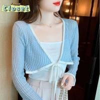 ราคา Cilset พร้อมส่ง ผู้หญิงเ เสื้อคลุมถักไหมพรม ผ้าบางใส่ซีทรูสุดเซ็กซี่ของมันต้องมี 5763 (27315472010)