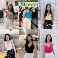 ราคา Cilset พร้อมส่ง บราไหมพรมผูกเชือกด้านหน้า ใส่แมทช์กับเบลเซอร์หรือเชิ้ตสวยมาก ผ้ายืดสุดๆ สีพื้น ถูกมาก 39129 (26551151137)