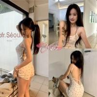 ราคา Cilset พร้อมส่ง ชุดมินิจั๊มสูท เกาหลีสไตล์ ลายดอกไม้ สีชมพู ทรงรัดรูปผ้านิ่มใส่ง่าย FY9981 (24997164459)