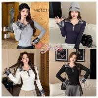 ราคา Cilset พร้อมส่ง เสื้อคอปกแขนยาวลายสก็อต มีซับใน น่ารัก ใส่สบาย ไซส์พอดีตัว FY33050 (50453982930)
