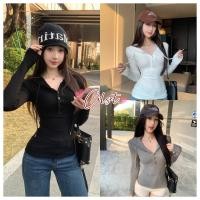 ราคา Cilset พร้อมส่ง เสื้อยืดแขนยาวมีฮู้ด สีพื้นมินิมอล เนื้อผ้านุ่ม ใส่สบาย ไซส์พอดีตัว FY2676 (48753250147)