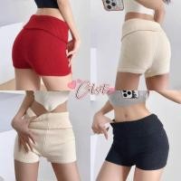ราคา Cilset พร้อมส่ง กางเกงขาสั้น ใส่สบายมาก ทรงรัดรูปผ้าไหมพรม ยืดพอดีน่ารักมาก 91191 1 (44474251235)