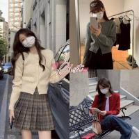 ราคา Cilset พร้อมส่ง เสื้อคลุมคาร์ดิแกน สีพื้นน่ารักมากๆ ผ้าไหมพรม กันหนาวได้ ใส่เที่ยวทำงาน Z070 (42970875821)