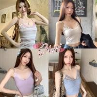 ราคา Cilset พร้อมส่ง เสื้อสายเดี่ยว สีพาสเทลใส่สบายๆ มีฟองน้ำในตัว ทรงรัดรูปยืดพอดี สไตล์ซัมเมอร์ FY895 (40760781135)