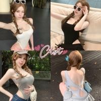 ราคา Cilset พร้อมส่ง ชุดบอดี้สูท ดีเทลซีทรูเว้าหลัง ใส่สบายๆ ยืดพิดีสีพาสเทล สไตล์เกาหลี FY940 (42760787799)