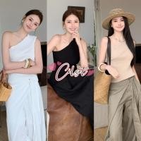 ราคา Moonling พร้อมส่งจากไทย เสื้อกล้ามไหมพรม เรียบง่าย แฟชั่น ยืดพอดี ดีเทลผ้าร่องสายข้างเดียวทรงรัดรูป Y9728 (41810649535)