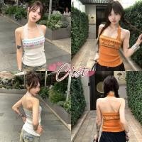 ราคา Cilset พร้อมส่ง เสื้อคล้องคอ ผ้าไหมพรมสีสดใส ลายโบฮีเมี้ยน Y9353 (40859231695)
