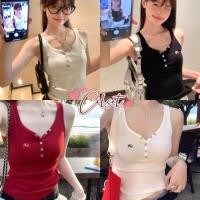 ราคา Cilset พร้อมส่ง เสื้อกล้ามดีเทลปักตัวอักษร มีฟองน้ำ ใส่สบาย FY10108 (40359451108)