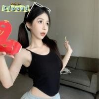 ราคา Cilset พร้อมส่ง ผู้หญิงเเสื้อสายเดี่ยว มีฟองน้ำในตัว สไตล์เกาหลี ดีเทลเว้าหลังสุดเซ็กซี่ ผ้าร่อง FY3318 1 (29816236377)