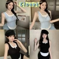 ราคา Closet เสื้อผ้าผู้หญิง FY711 1 เสื้อกล้าม มีฟองน้ำ สีพาสเทลใส่สบาย (29300832190)