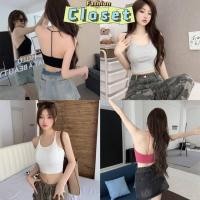 ราคา Closet เสื้อผ้าผู้หญิง FY2633 เสื้อสายเดี่ยว มีฟองน้ำในตัว ดีเทลเว้าหลังเซ็กซี่ (28701063533)