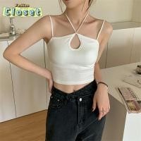 ราคา Cilset พร้อมส่ง ผู้หญิงเ เสื้อสายเดี่ยวไหมพรม ดีเทลสายผูกคล้องคอ เว้าหน้าอกเซ็กซี่ 7635 N (28564821402)