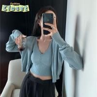 ราคา Cilset พร้อมส่ง ผู้หญิงเ เสื้อสายเดี่ยวไหมพรม เสื้อคลุมไหมพรม ผ้านิ่มใส่สบายสีน่ารักมาก 42025 42026 N (27466108638)