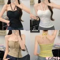 ราคา Cilset พร้อมส่ง เสื้อเกาะอก ใส่ได้สองแบบ สีพื้น เซ็กซี่ ใส่สบาย มีฟองน้ำ เรียบมินิมอล ผ้าใส่สบาย FY882 (27287720920)