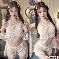 ราคา Cilset พร้อมส่ง ผู้หญิงเ เสื้อสายเดี่ยว ถักไหมพรม สไตล์โบฮี่เมี่ยน CX0008 C (25338121179)