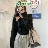 ราคา Closet เสื้อผ้าผู้หญิง 96318 96318 1 เสื้อคลุมแขนยาว เสื้อสายเดี่ยวไหมพรม ผ้าถักไหมพรมนิ่มมาก (24980516700)