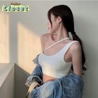 ราคา Cilset พร้อมในสต็อก ผู้หญิงเสื้อสายกล้ามไหมพรม มีฟองน้ำ ดีเทลผ้าร่องใส่สบายน่ารัก FY402 N (28663814625)