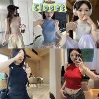 ราคา Closet เสื้อผ้าผู้หญิง 98151 เสื้อกล้ามไหมพรม สายเพิ่ม เรียบๆ C (28650908707)