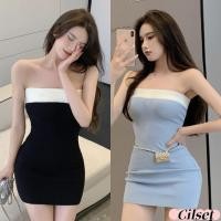 ราคา Cilset พร้อมส่ง ชุดมินิเดรม แขนกุด เกาะอกรัดรูป ยิดกำลังใส่สบายเซ็กซี่เบาๆ ผ้าถัก สไตล์เกาหลี FY1124 H (43801099034)