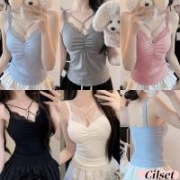 ราคา Cilset พร้อมส่ง ใหม่ 2025 เสื้อสายเดี่ยว สีพาสเทล ดีเทลสายแต่ง มีฟองน้ำในตัว เสื้อแฟชั่น FY10106 (25445417943)