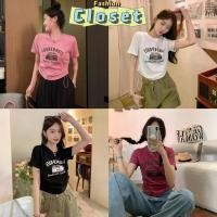ราคา Closet เสื้อผ้าผู้หญิง 52176 เสื้อไหมพรมครอปสั้น คอกลม ดีเทลรูดได้ 2ข้าง 5สี C (25331151738)