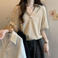 ราคา เสื้อยืดแขนสั้นเชือกรูด สำหรับคนอ้วน ไซส์พิเศษ สบายๆ ใส่ได้ทุกวัน (44474896722)