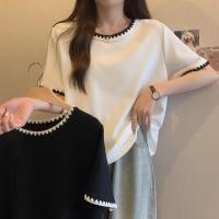 ราคา เสื้อยืดสไตล์เกาหลีหลวมสบาย ซ่อนท้อง สำหรับหน้าร้อน (43319190792)