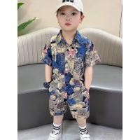 ราคา ชุดเด็กชายลายดอกไม้ สำหรับฤดูร้อน สไตล์ใหม่ มาพร้อมกางเกงขาสั้นและเสื้อลายดอก (47106857671)