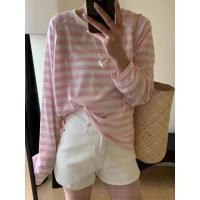 ราคา เสื้อยืดแขนยาวสไตล์เกาหลีสำหรับผู้หญิง ทรงแร็กแลน ผ้าระบายอากาศได้ดี กันแดดUV (48057805856)