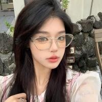 ราคา แว่นตากรอบโลหะทองกลวงแบบตาแมวสำหรับผู้หญิง แว่นตาแฟชั่น แว่นตาป้องกันแสงสีฟ้า แว่นตาสายตาสั้น แว่นตาสั่งทำ แว่นตาแฟชั่น แว่นตาชายหาด (28831606658)