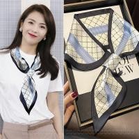 ราคา ผ้าพันคอไหมลายสก็อต สไตล์เกาหลี ทรงยาว ใส่ได้ทุกโอกาส (41613644759)