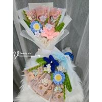 ราคา ช่อธนบัตร ช่อดอกไม้รับปริญญา ช่อดอกไม้ธนบัตร 3 5 ใบ พร้อมส่ง (41723821063)