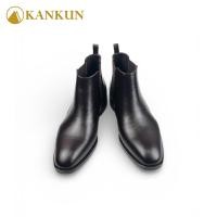 ราคา KANKUN Chelsea Boots Dark brown หนังวัวแท้ ซับในแท้ ทรงสวยหุ้มข้อ ยางยืดด้านข้าง สวมใส่สบาย พื้นนุ่มเสริมกันลื่นอย่างดี (57354798872)