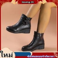 ราคา 1073 KM รองเท้าบูทเด็กผู้หญิง รองเท้าบูทเด็ก พื้นเรียบ แต่งเพชร ขนมิ้งค์ ซับในรองเท้านุ่ม ซิปข้าง (53309215558)