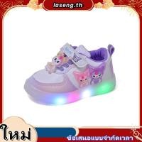 ราคา UN FINI รองเท้าผ้าใบกระต่ายเด็กผู้หญิงมีไฟสีชมพู สีขาว สีม่วง ไซส์ 16 31 A 21 B 21 C 921 (53257605129)