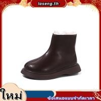 ราคา รองเท้าบูทเด็กอ่อนแบบหนังนุ่มและพื้นยางกันลื่นล็อคซี่โครงสไตล์วินเทจ (46709427513)
