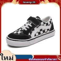 ราคา YA ZHOU LONG รองเท้าผ้าใบเด็กเด็กชายและเด็กหญิงรองเท้าผ้าใบลำลองแฟชั่นลายสก๊อตสีดำและสีขาว สะดวกสบายและระบายอากาศได้ดี (27343704749)