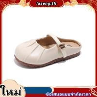 ราคา รองเท้าแตะหนัง พื้นนิ่ม ระบายอากาศ แบบเรียบง่าย แฟชั่นฤดูร้อน สไตล์เกาหลี สําหรับเด็กผู้หญิง 2024 (56557146428)