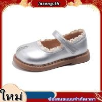 ราคา สีทึบที่เรียบง่ายเด็กสาวหนังรองเท้าแบนสไตล์เกาหลีลูกไม้นุ่มแต่เพียงผู้เดียวสบายรองเท้าเด็ก2 12ปี (56809403416)