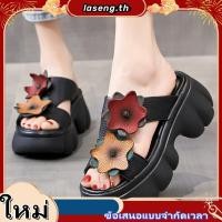 ราคา รองเท้าแตะเด็กผู้หญิง รองเท้าแตะดอกไม้ รองเท้าลําลอง ปู่ (45755857769)