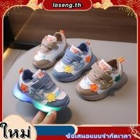 ราคา รองเท้าผ้าใบมีไฟ LED สําหรับเด็กผู้ชายพร้อมพื้นรองเท้านุ่มสําหรับวอล์คเกอร์แรกรองเท้ากีฬาเด็กวัยหัดเดินกันลื่น (43480246252)