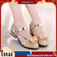 ราคา รองเท้าเจ้าหญิง สีทอง ชมพูวิบวับ คัทชู หัวปิด เด็กผู้หญิงนางฟ้าแฟนซี ส้นเตี้ย ออกงานชุดไทย เต้นหรีด (52255686470)