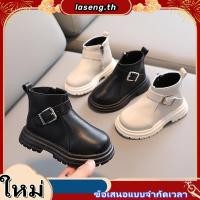 ราคา Congme รองเท้าบูทมาร์ตินลําลอง หนัง มีซิปด้านข้าง กันลื่น สีขาว ดํา แฟชั่นสําหรับเด็กวัยหัดเดิน (41303502692)