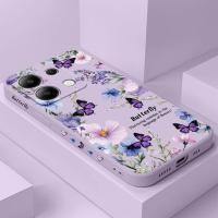 ราคา ผีเสื้อสวนเคสโทรศัพท์สําหรับ Redmi Note 14 Pro Plus 13 Pro 12 Turbo 4G 5G ฝาครอบแฟชั่น (49554324454)
